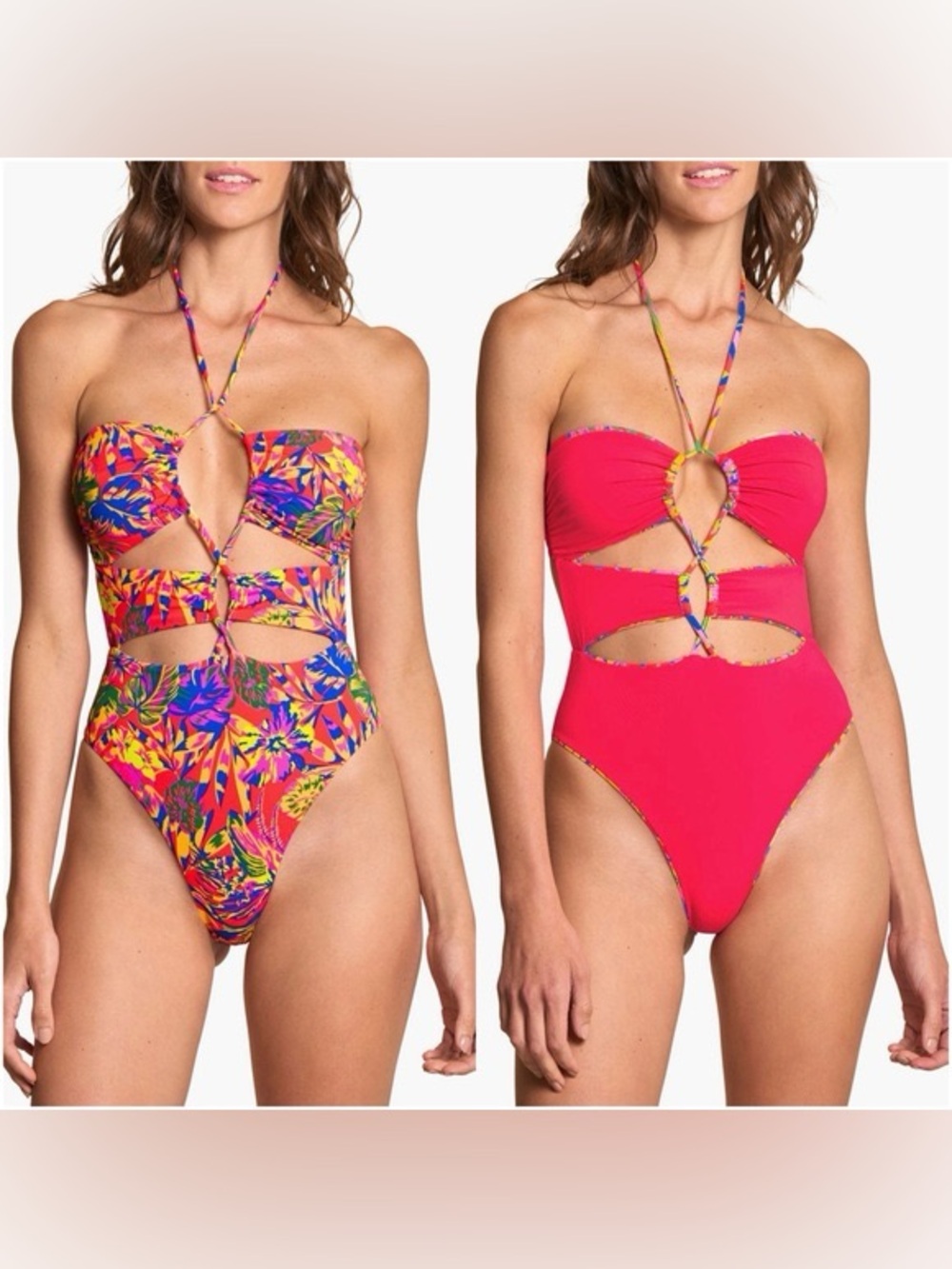 Maaji Amazonas Savage Cutout Reversible One-Piece Swimsuit size M